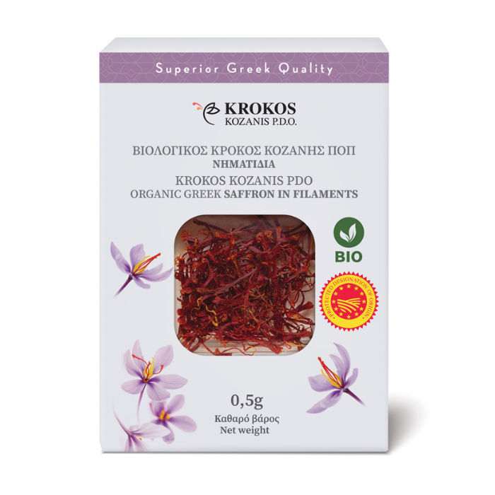 Krocus Kozanis bio saffraan, 0,5 gr Krocus Kozanis bio saffraan, 0,5 gr