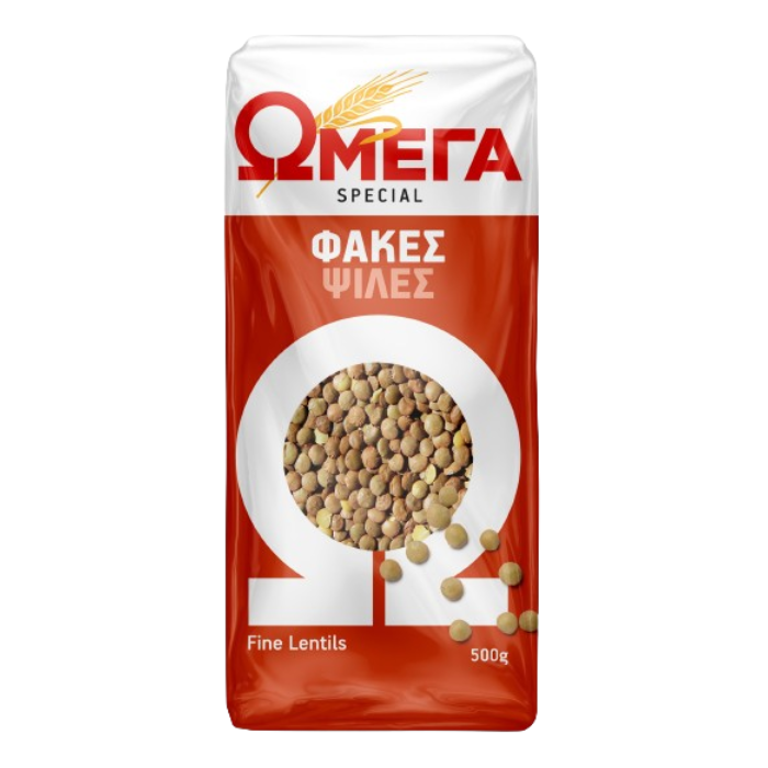 Omega fijne linzen, 500 gr Omega fijne linzen, 500 gr