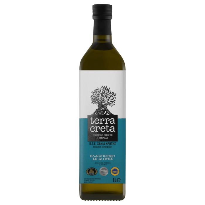 Terra Kreta extra virgin olijfolie, 1 liter Terra Kreta extra virgin olijfolie, 1 liter terra creta