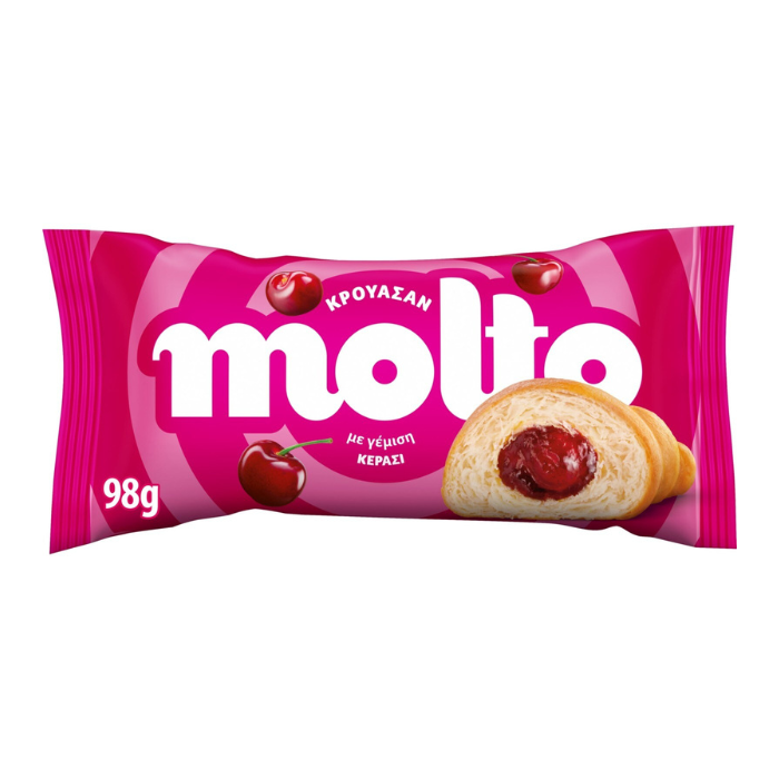 Molto croissant met kers, 98 gr Molto croissant met kers, 98 gr - Afbeelding 1