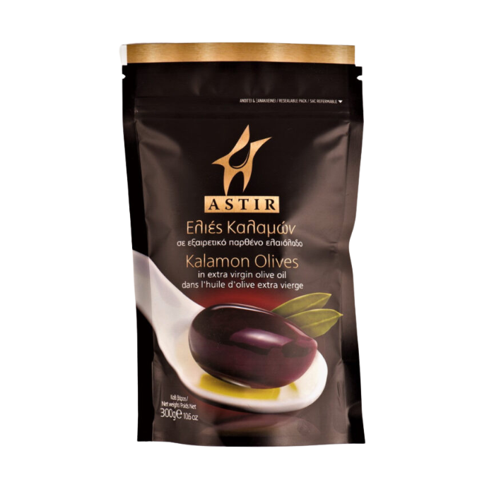 Astir Kalamata olijven luxe zakje, 300 gr Astir Kalamata olijven luxe zakje, 300 gr
