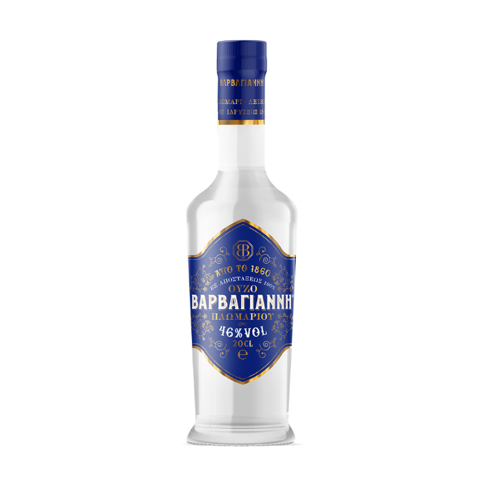 Barbayani ouzo blauw, 200 ml Barbayani ouzo blauw, 200 ml