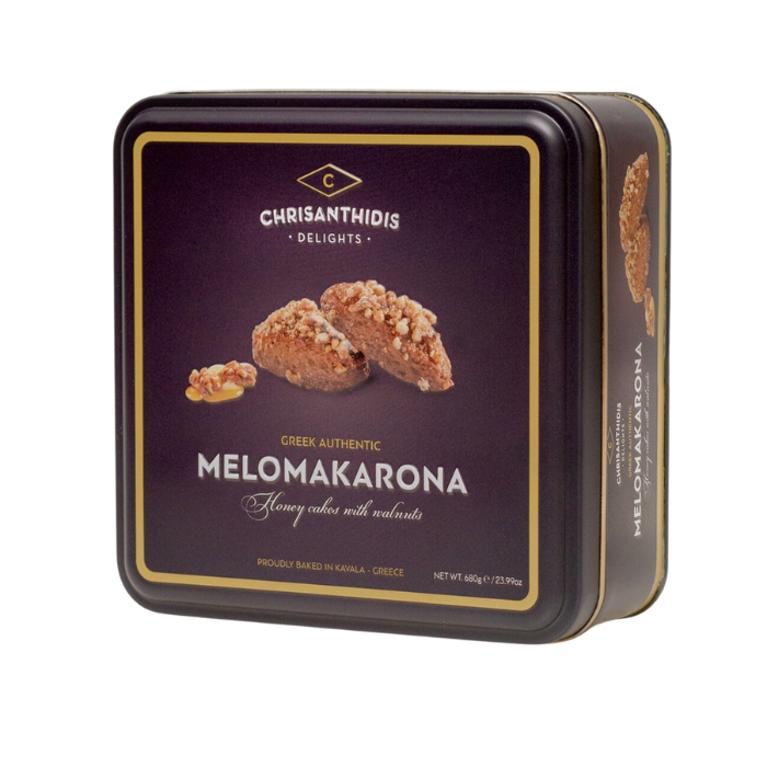 Chrisantides melomakarouna in blik, 680 gr Chrisantides melomakarouna in blik, 680 gr