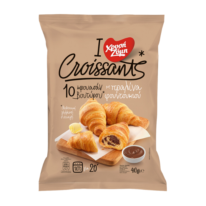 Chryssi Zymi mini croissant met praline, 480 gr Chryssi Zymi mini croissant met praline, 480 gr