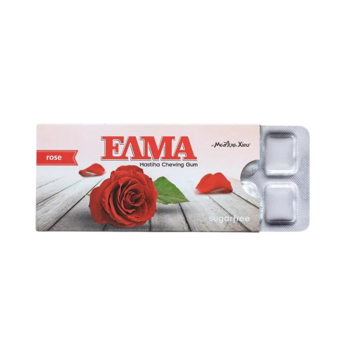 Elma mastiga kauwgom met rozenblaadjes, 13 gr Elma mastiga kauwgom met rozenblaadjes, 13 gr