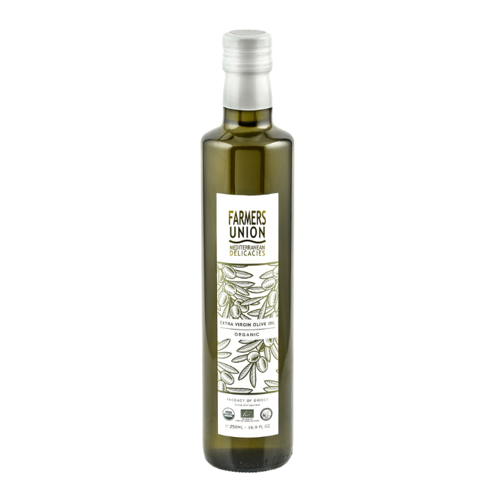 Farmers Union extra virgin biologische olijfolie, 250 ml Farmers Union extra virgin biologische olijfolie, 250 ml