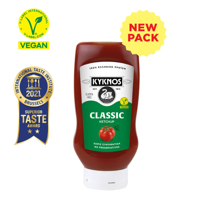 Kyknos tomatenketchup knijpfles, 560 gr Kyknos tomatenketchup knijpfles, 560 gr