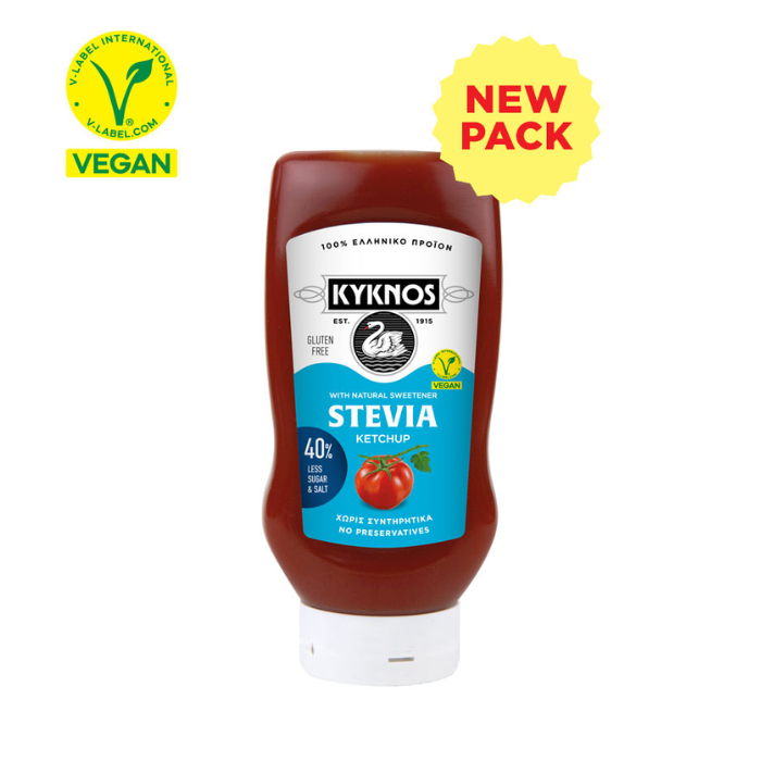 Kyknos tomtenketchup stevia, 540 gr Kyknos tomtenketchup stevia, 540 gr