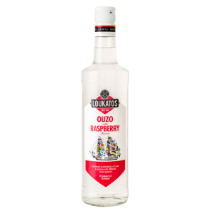 Loukatos ouzo met framboos, 700 ml