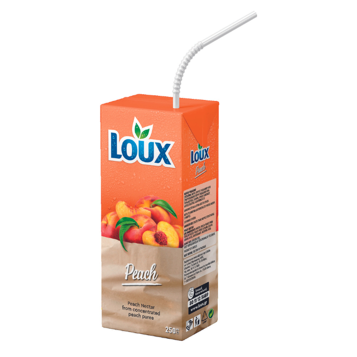 Loux perziksap, 250 ml Loux perziksap, 250 ml