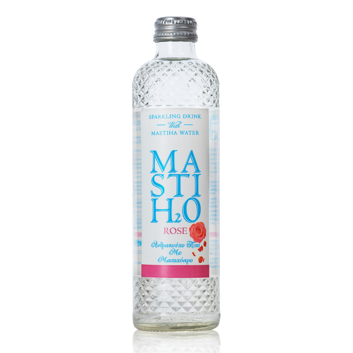 Mastih2o mastiha water met rozenblaadjes, 330 ml Mastih2o mastiha water met rozenblaadjes, 330 ml