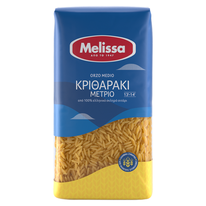 Melissa orzo fijn (kritharaki), 500 gr Melissa orzo fijn (kritharaki), 500 gr