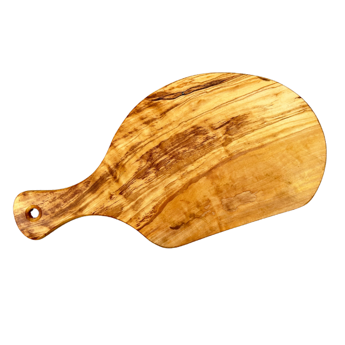 Olijfboomhout - plank met handvat - 32 cm Olijfboomhout - plank met handvat - 32 cm
