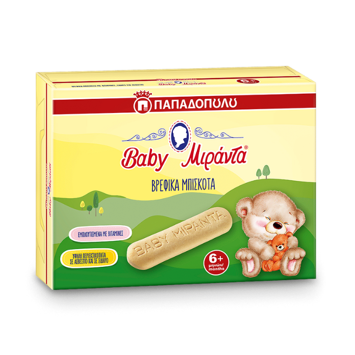 Papadopoulou Miranda baby koekjes, 180 gr Papadopoulou Miranda baby koekjes, 180 gr