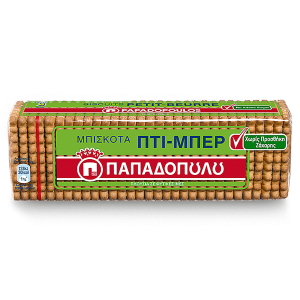 Papadopoulou Petit Beurre zonder toegevoegde suikers, 225 gr