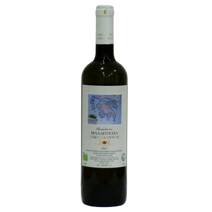 Papaioannou malagouzia, 750 ml Papaioannou malagouzia, 750 ml biologische Griekse wijn
