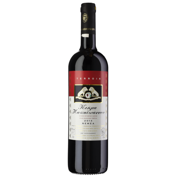Papaioannou Terrior, 750 ml Papaioannou Terrior, 750 ml biologische Griekse wijn
