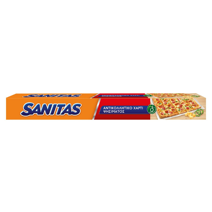 Sanitas bakpapier met anti-aanbaklaag, 8 meter Sanitas bakpapier met anti-aanbaklaag, 8 meter