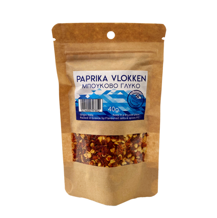 Thalassa paprika vlokken mild, 40 gr Thalassa paprika vlokken mild, 40 gr