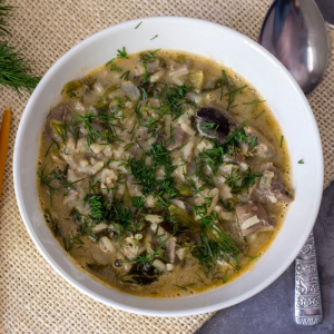 Voor gesneden ingrediënten voor Magiritsa, 800 gr