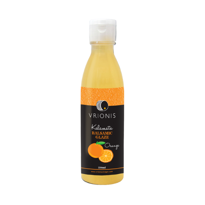 Vrionis balsamico crème van sinaasappel, 250 ml Vrionis balsamico crème van sinaasappel, 250 ml