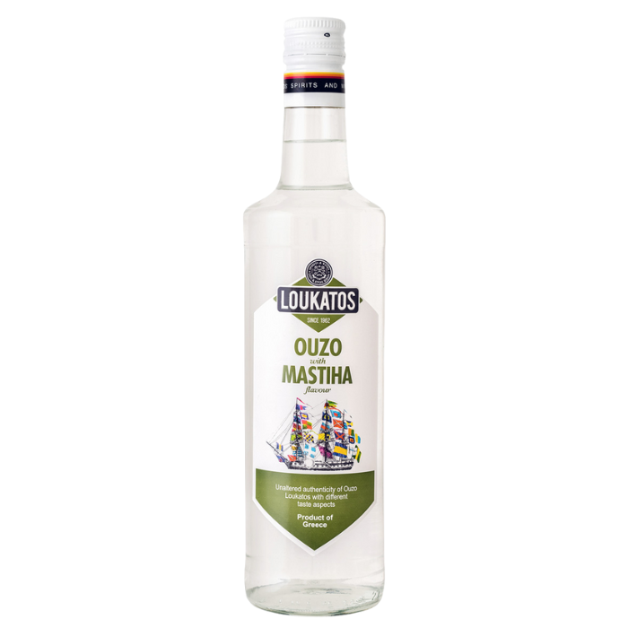 Loukatos ouzo met mastiha, 700 ml Loukatos ouzo met mastiha, 700 ml