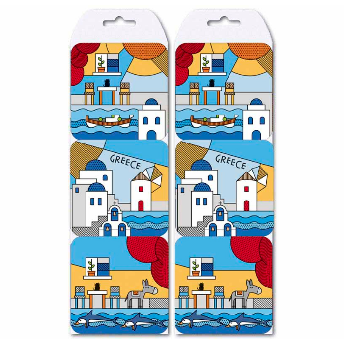 Onderzetters – Greece – per 6 stuks Onderzetters - Greece - per 6 stuks