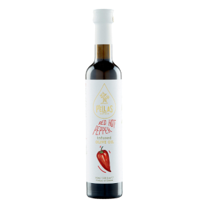 Pellas olijfolie met rode hete peper, 250 ml