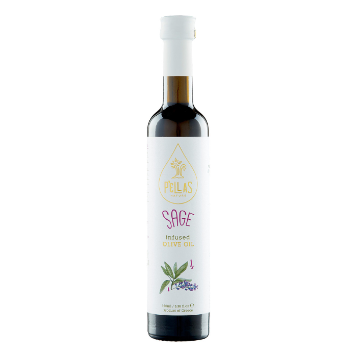 Pellas olijfolie met salie, 250 ml Pellas olijfolie met salie, 250 ml
