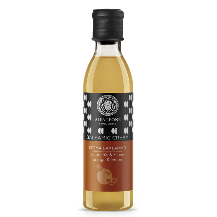 Alfa Leone balsamico creme citroen / sinaasappel, 250 ml Alfa Leone balsamico creme citroen / sinaasappel, 250 ml