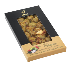 Astir groene olijven met knoflook en peper, 300 gr