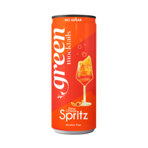 Green mocktail bitter orange spritz, 330 ml