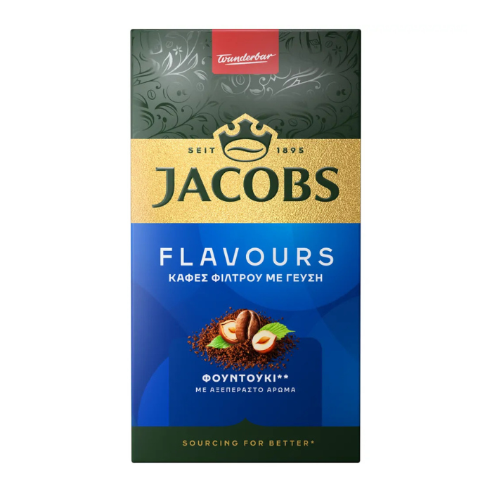 Jacobs filter koffie hazelnoot, 250 gr Jacobs filter koffie hazelnoot, 250 gr