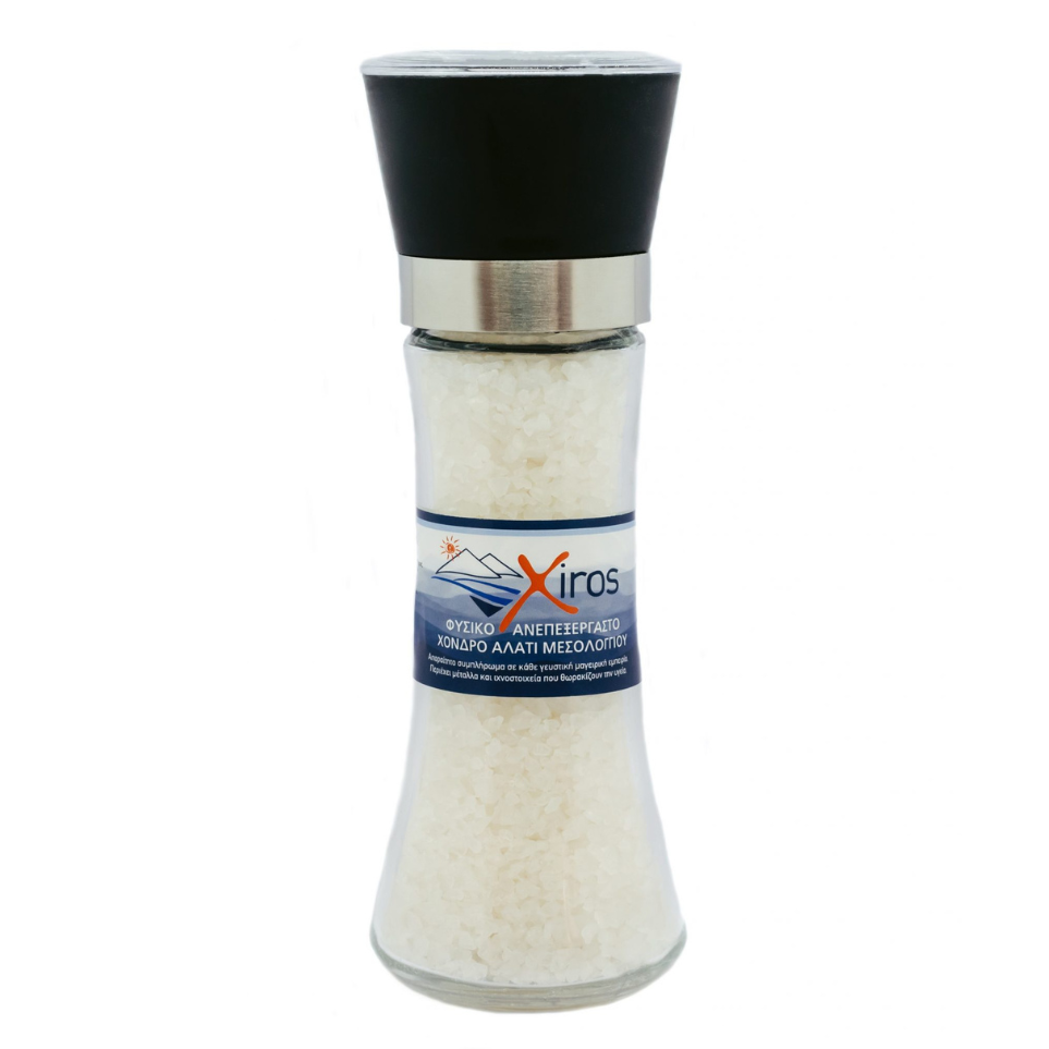 Xiros Mesologgiou zeezout grof, 200 gr Xiros Mesologgiou zeezout grof, 200 gr