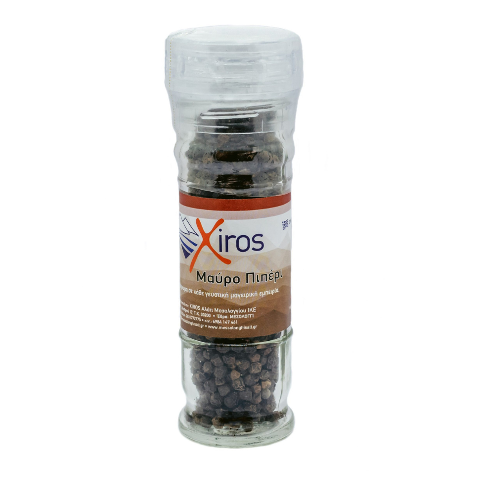Xiros Mesologgiou zwarte peper, 40 gr Xiros Mesologgiou zwarte peper, 40 gr