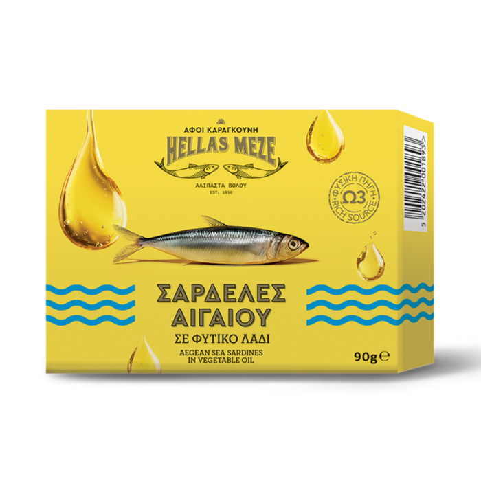Hellas Meze sardientjes in plantaardige olie