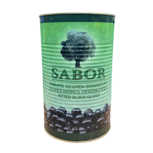 Sabor zwarte olijven zonder pit, 2 kg