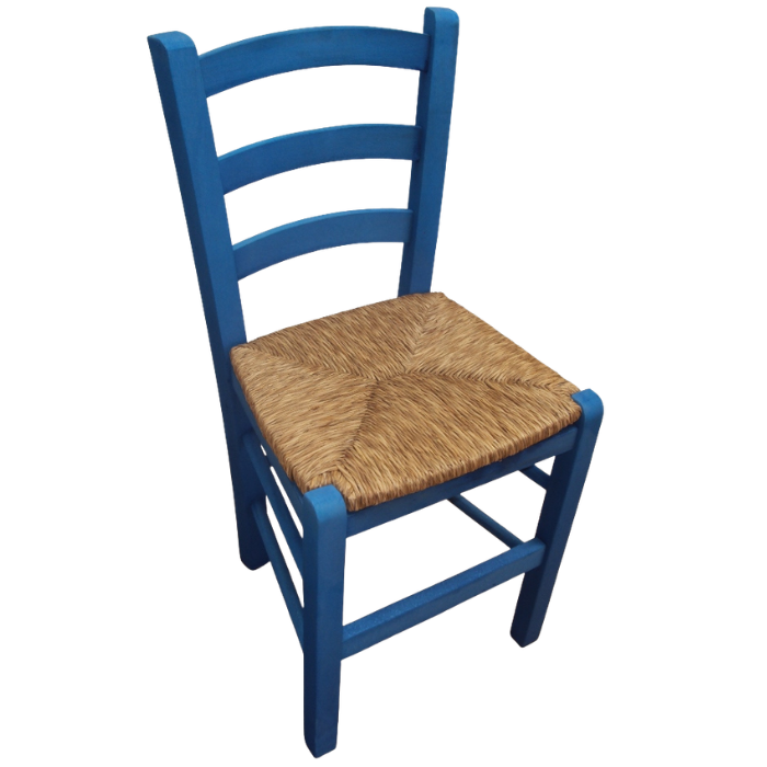 Traditionele Griekse stoel - blauw