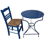 Traditionele Griekse tafel - staal